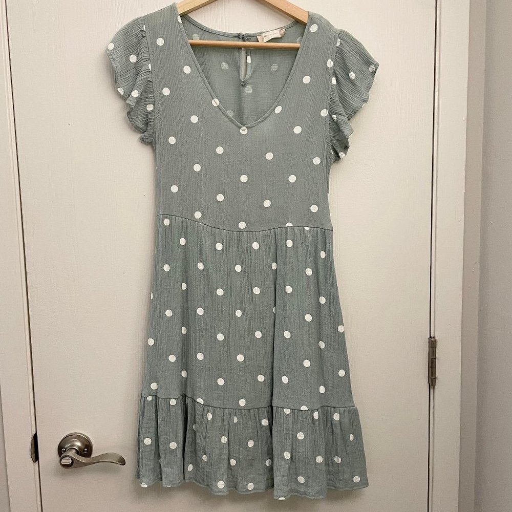 Altard State Green Polka Dress size S